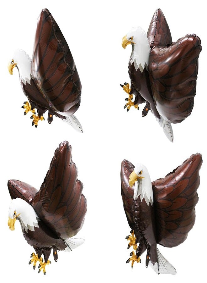 Deermon Patriotic Independence Day 3D Giant Eagle Bird Foil Balloons, Inflatable 4 th July Realistic American Bald Eagles Blowup Balloon For Birthday Animal Themed Party Decoration Supplies - Image 1